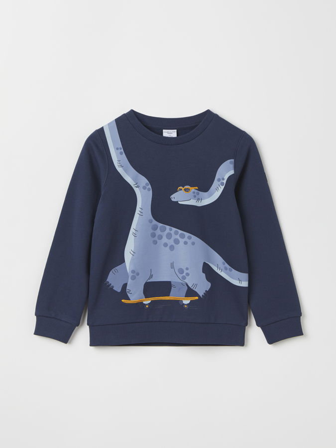 Pitkähihainen t-paita dinosauruskuviolla