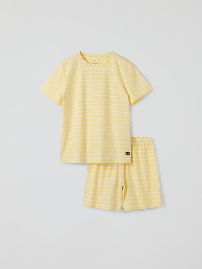 Lyhythihainen pyjama raidallinen aikuinen Lyhythihainen pyjama raidallinen aikuinen