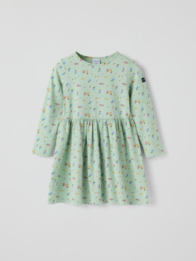 Pitkähihainen mekko kukallinen Pitkähihainen mekko kukallinen