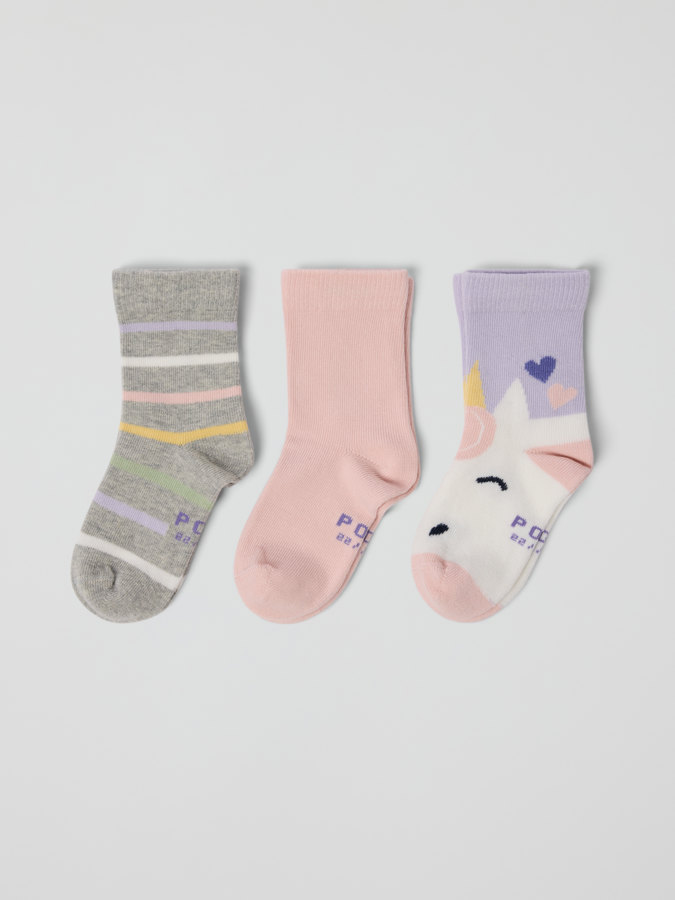 3-pack sukat kuviolliset 3-pack sukat kuviolliset