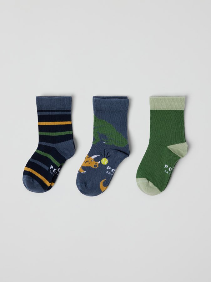 3-pack sukat kuviolliset 3-pack sukat kuviolliset